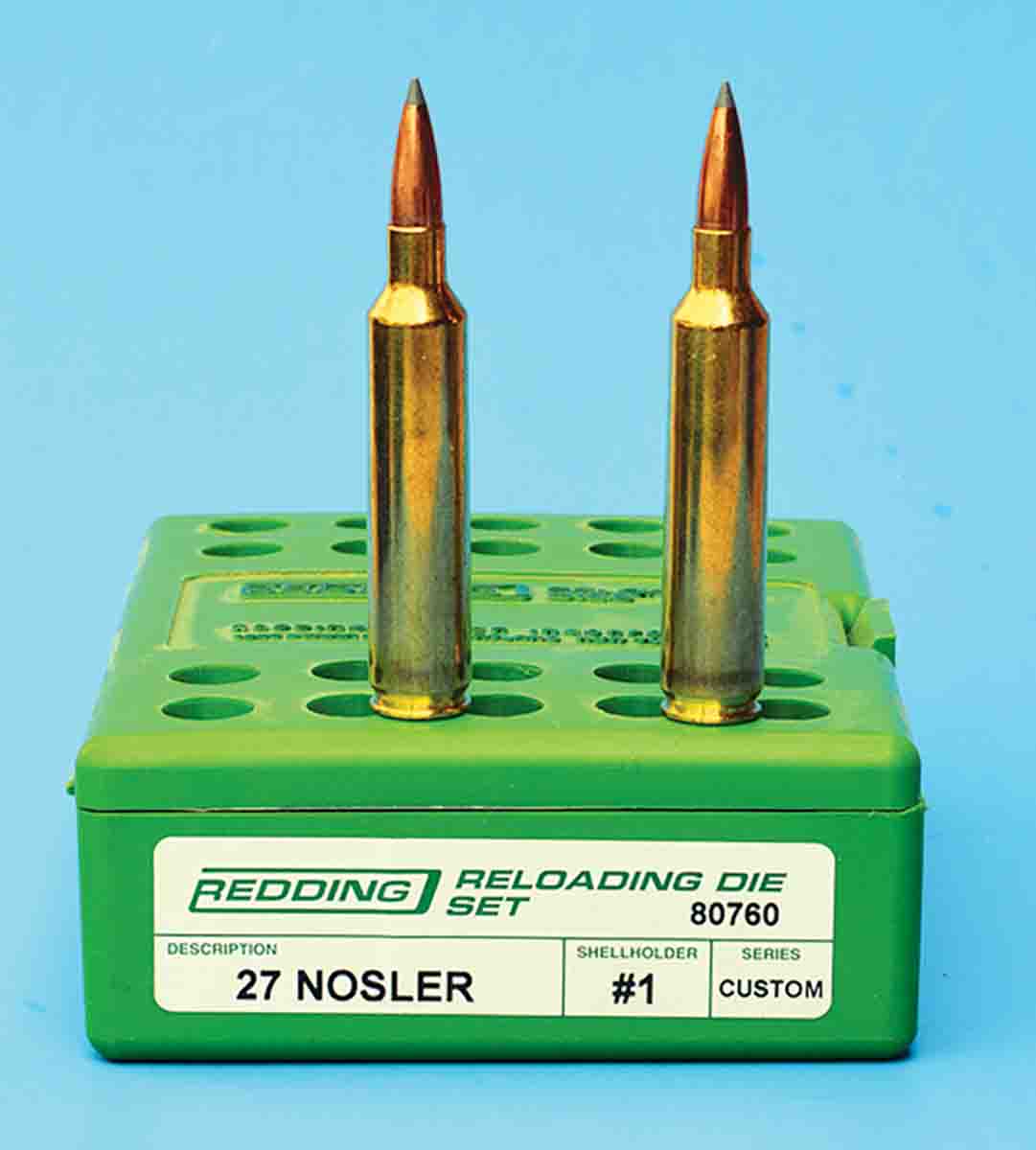 The .27 Nosler is an impressive cartridge that utilizes heavyweight, high BC, low-drag .277-inch bullets. A skilled handloader can duplicate or exceed factory load performance.